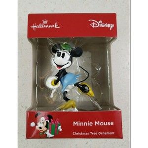 Hallmark 2018 Disney Minnie Mouse Ice Skating Christmas Ornament New Sealed